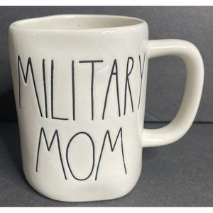 Rae Dunn MILITARY MOM Artisan Collection By Magenta Coffee Mug Cup 4 3/4” Tall